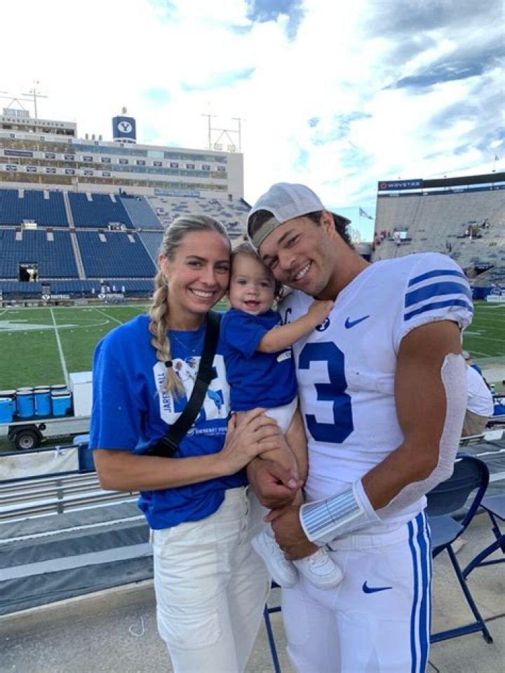 BYU Cougars QB Jaren Hall Wife Breanna Hall; Age Gap Kids Parents And Ethnicity