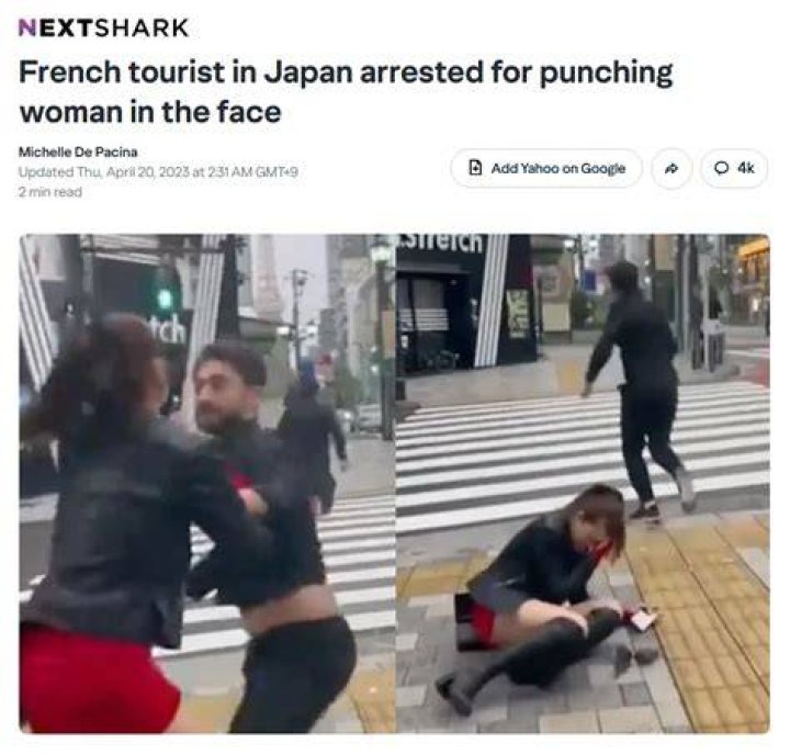 Charlie Evan Arrested | French Tourist Accused For Punching Woman In Japan