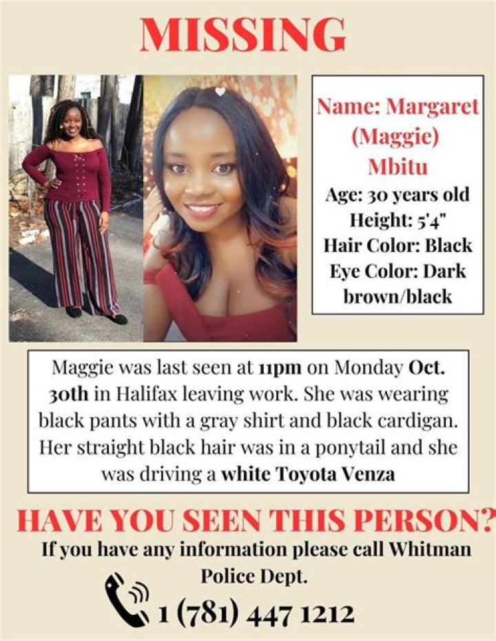 Margaret Mbitu Cause And Death: Missing Woman Found Dead