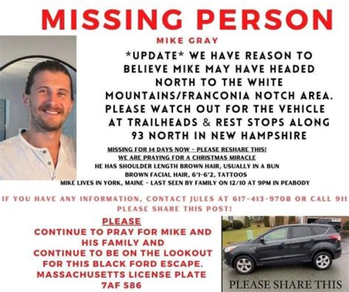 Mike Grey Missing PEABODY, Massachusetts, Case Update: Is He Found