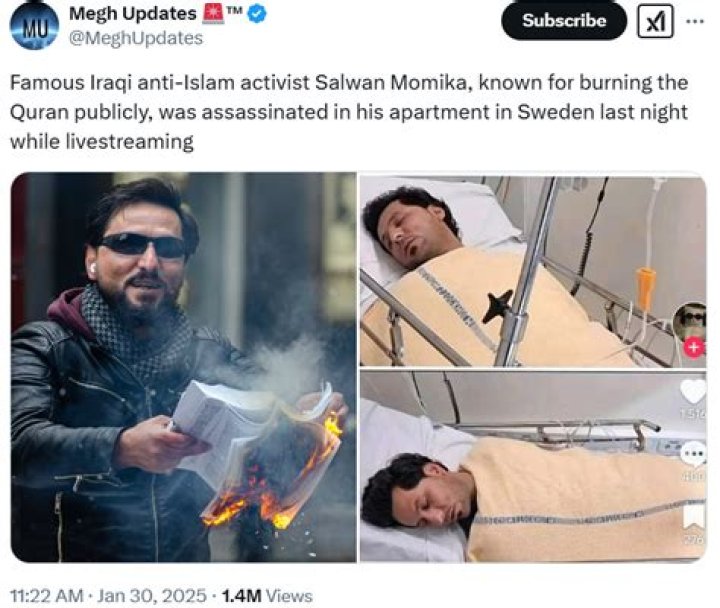 Salwan Momika Accident And Death News | What Happened To Him