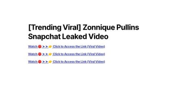 Zonnique Pullins Leaked Video: Footage Scandal On Snapchat
